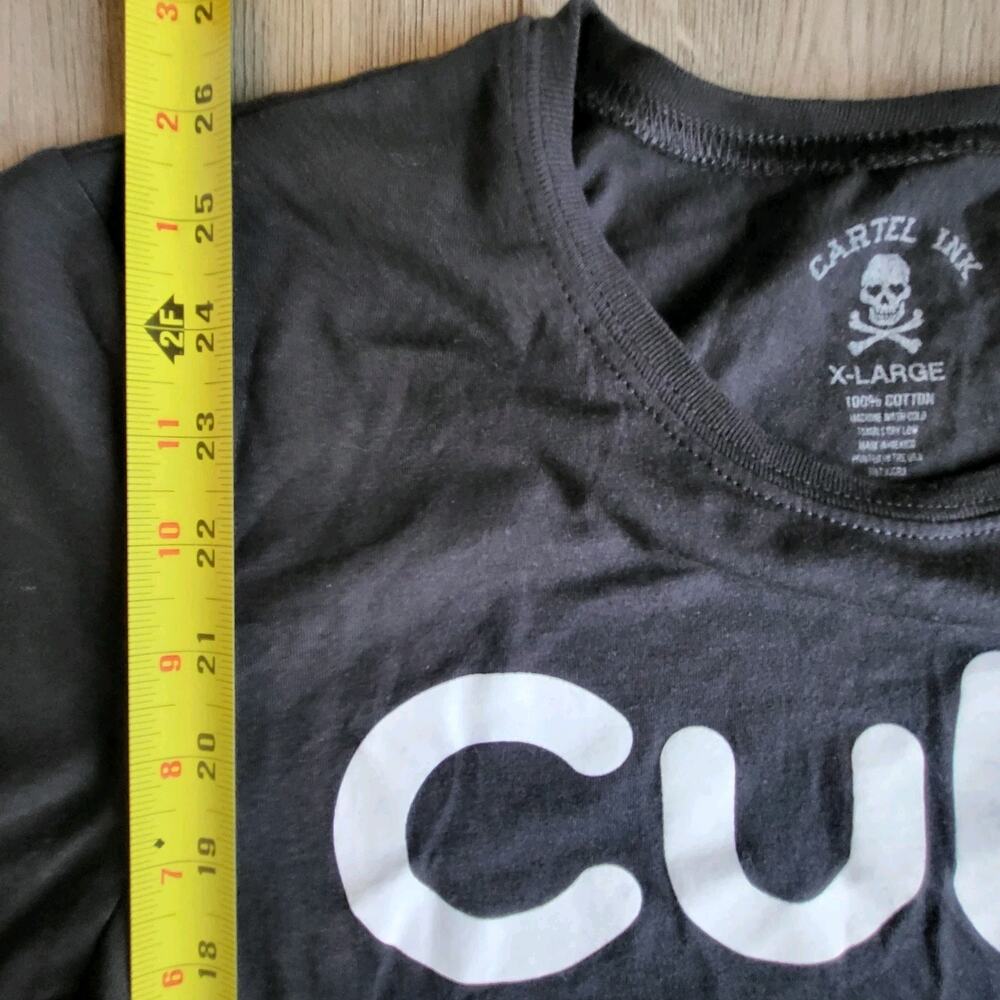 Cartel Ink Women's XL Cute af Tee Black White Graphic - Picture 4 of 7
